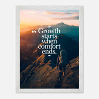 Poster incorniciato con cornice in legno premium e carta opaca premium