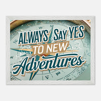 Poster incorniciato con cornice in legno premium e carta opaca premium