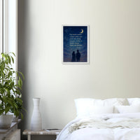 Poster incorniciato con cornice in legno premium e carta opaca premium