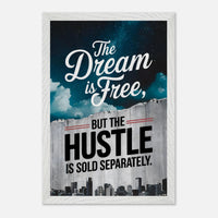 Poster incorniciato con cornice in legno premium e carta opaca premium