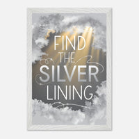 Poster incorniciato con cornice in legno premium e carta opaca premium