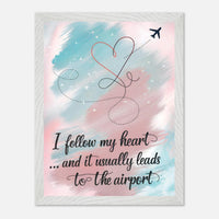 Poster incorniciato con cornice in legno premium e carta opaca premium