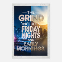 Poster incorniciato con cornice in legno premium e carta opaca premium