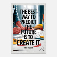 Poster incorniciato con cornice in legno premium e carta opaca premium