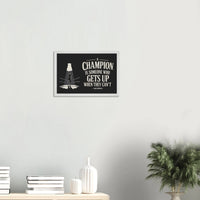 Poster incorniciato con cornice in legno premium e carta opaca premium