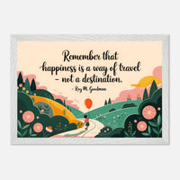 Poster incorniciato con cornice in legno premium e carta opaca premium