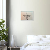 Poster incorniciato con cornice in legno premium e carta opaca premium