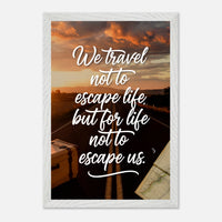 Poster incorniciato con cornice in legno premium e carta opaca premium
