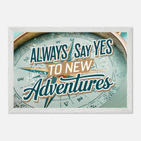 Poster incorniciato con cornice in legno premium e carta opaca premium