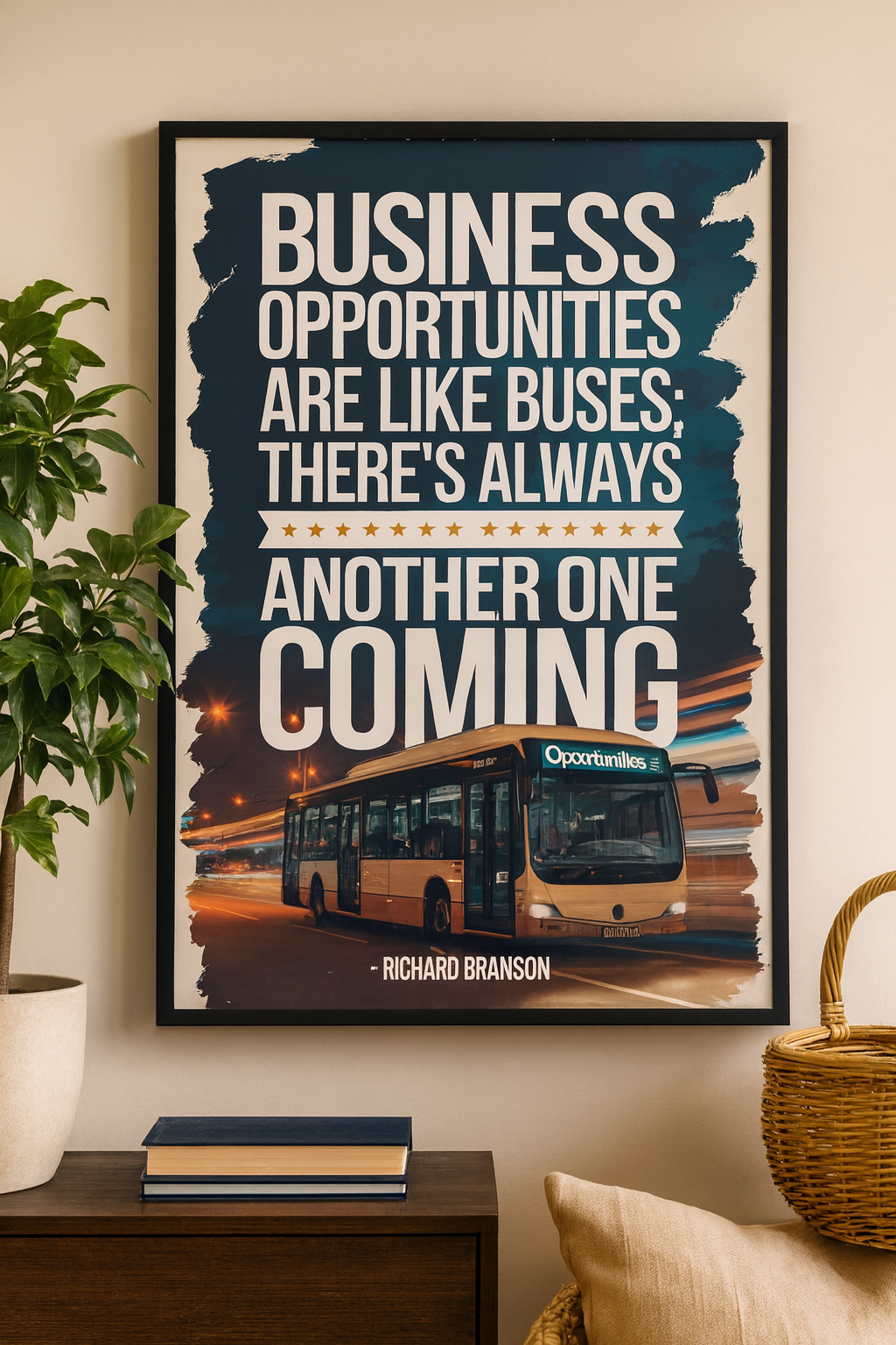 "Business opportunities are like buses; there's always another one coming" - Richard Branson