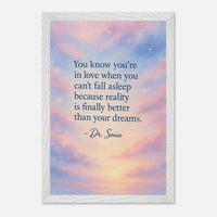 Poster incorniciato con cornice in legno premium e carta opaca premium