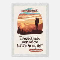 Poster incorniciato con cornice in legno premium e carta opaca premium