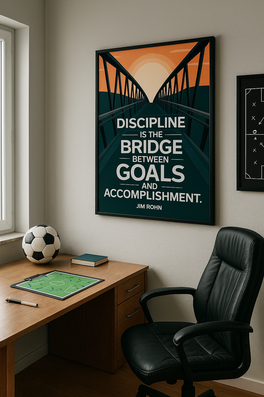 "Discipline is the bridge between goals and accomplishment." - Jim Rohn