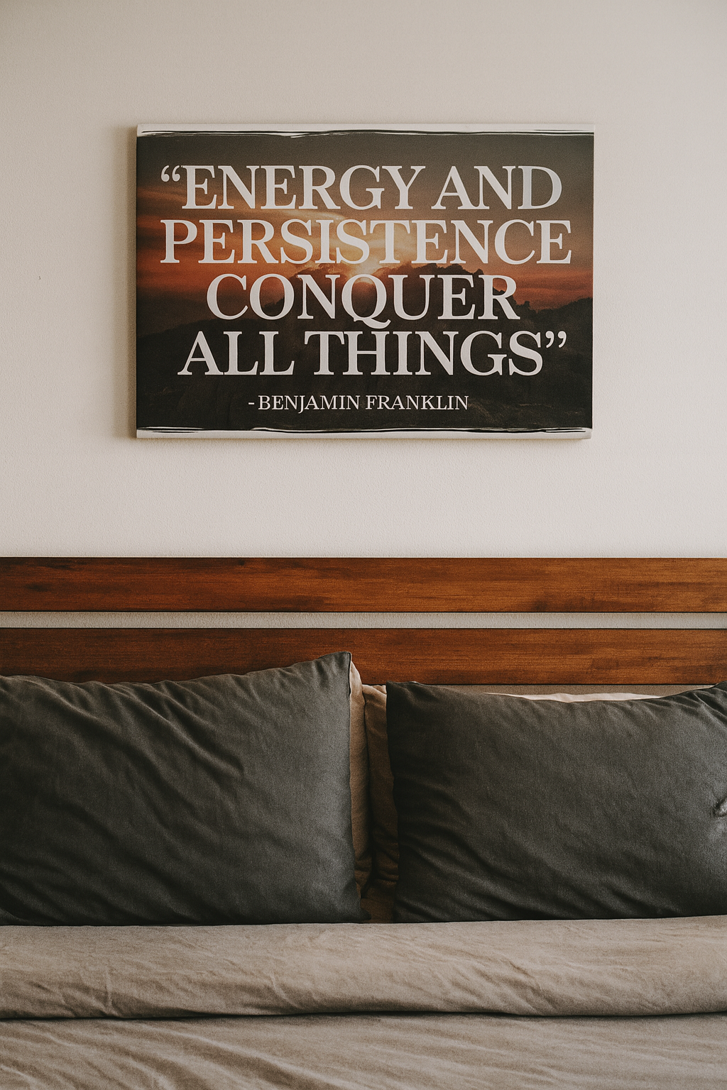 "Energy and persistence conquer all things" - Benjamin Franklin