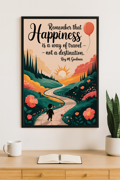 "Remember that happiness is a way of travel, not a destination." - Roy M. Goodman