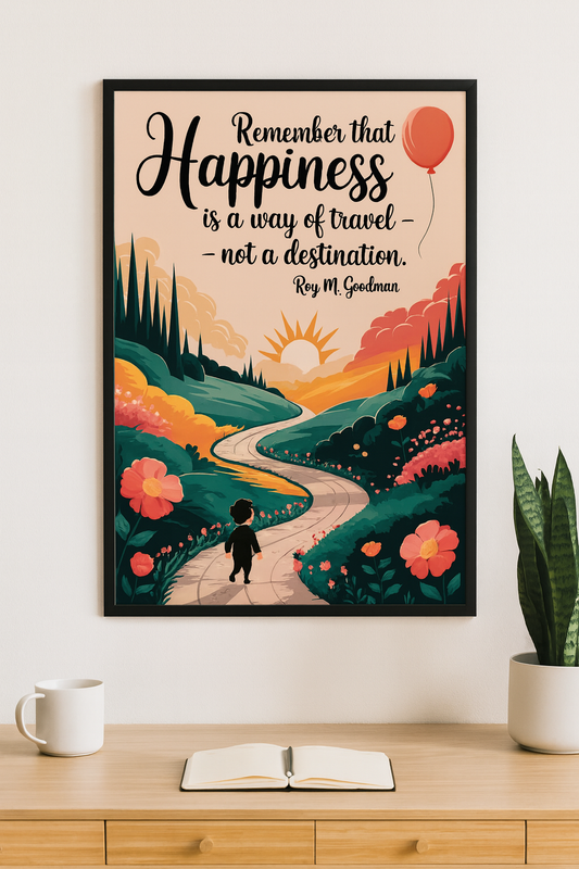 "Remember that happiness is a way of travel, not a destination." - Roy M. Goodman