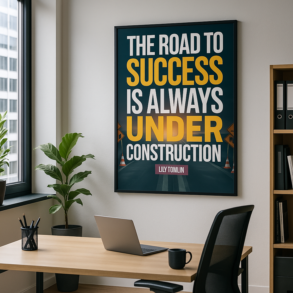 "The road to success is always under construction." - Lily Tomlin