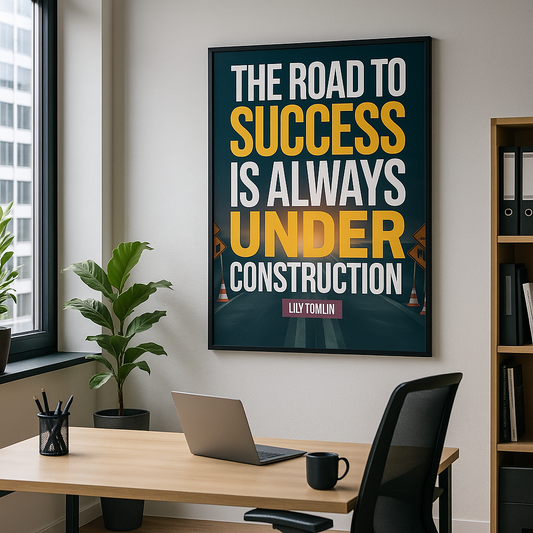 "The road to success is always under construction." - Lily Tomlin