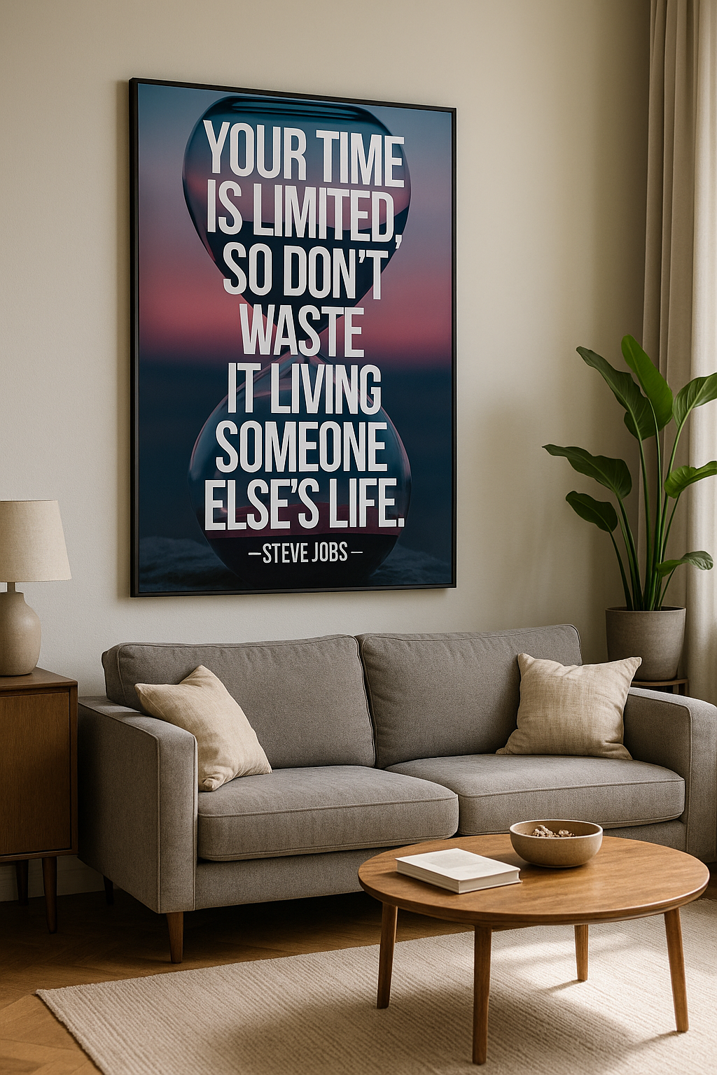 "Your time is limited, so don't waste it living someone else's life." - Steve Jobs